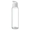 bouteille d'eau personnalisée en verre 470ml transparente