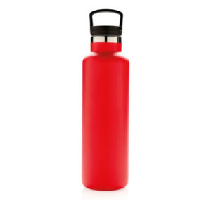 bouteille isotherme personnalisable rouge 600ml avec poignée