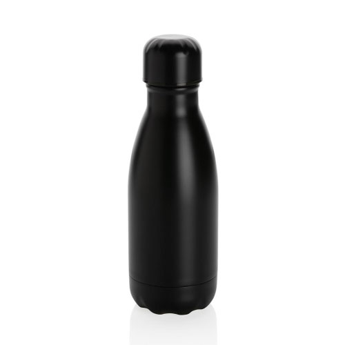 Petite gourde inox isotherme personnalisable 260ml noire