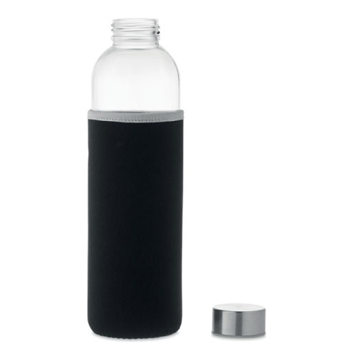 bouteille en verre personnalisable 750ml avec housse en néoprène
