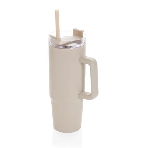 Mug Isotherme en plastique recyclé 900ml - Beige