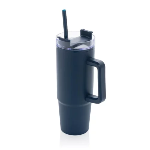 Mug Isotherme en plastique recyclé 900ml - Bleu foncé