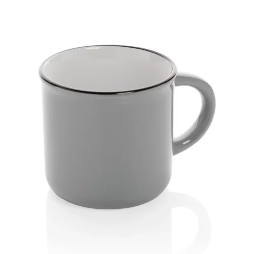 Mug céramique 280ml vintage - gris