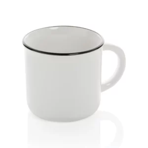 Mug céramique 280ml vintage blanc