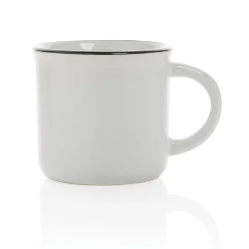 Mug céramique 280ml vintage blanc 2