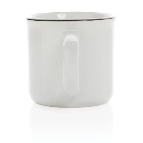 Mug céramique 280ml vintage blanc 3