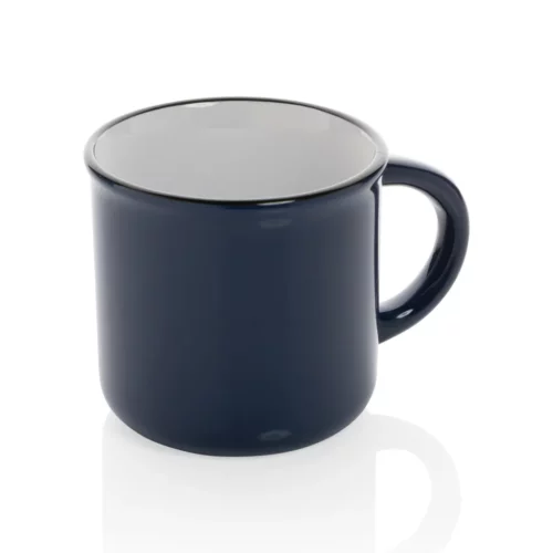 Mug céramique 280ml vintage - bleu