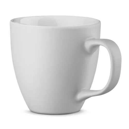 Tasse en porcelaine mat 450 ml made in Europe Blanc