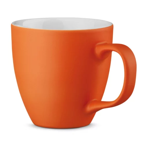 Tasse en porcelaine mat 450 ml made in Europe Orange