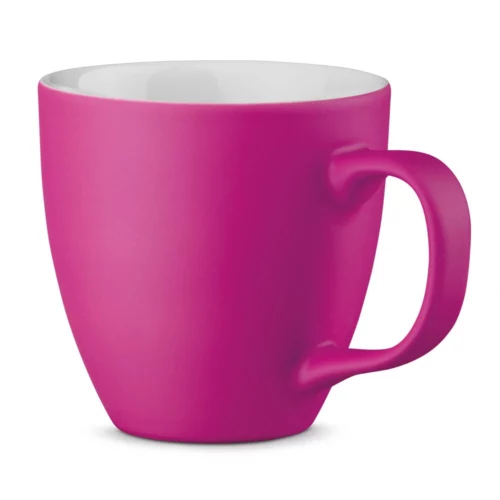 Tasse en porcelaine mat 450 ml made in Europe Rose