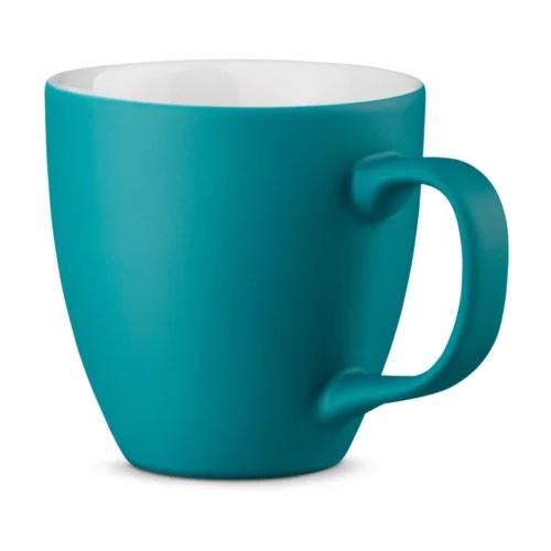 Tasse en porcelaine mat 450 ml made in Europe Turquoise