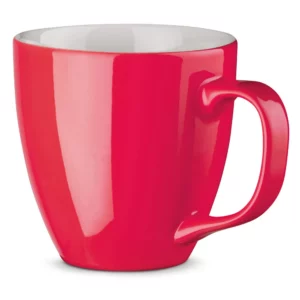 Tasse en porcelaine brillant 450ml Made in europe Rouge