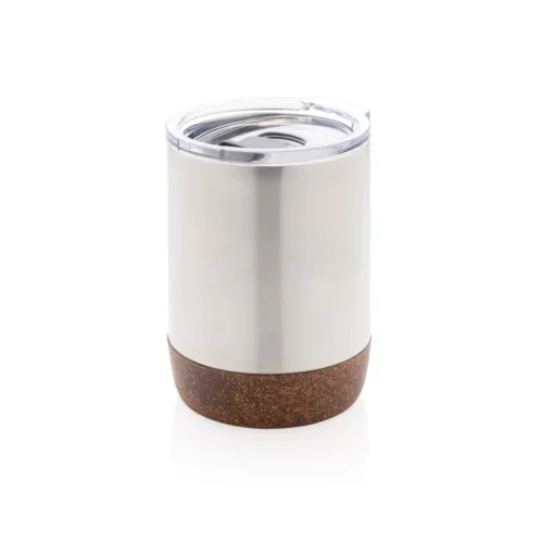 Tasse isotherme 180ml en liège et acier recyclé gris